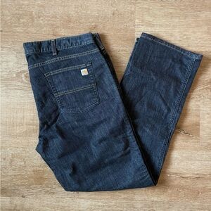 Carhartt womens premium Dark flame resistant workwear durable Jeans size 20